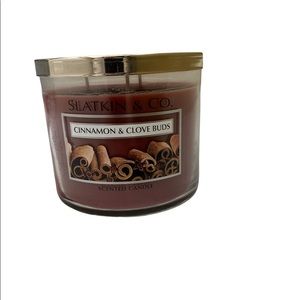 Vintage Slatkin & Co cinnamon and clove buds candle 3 wick discontinued Size OS